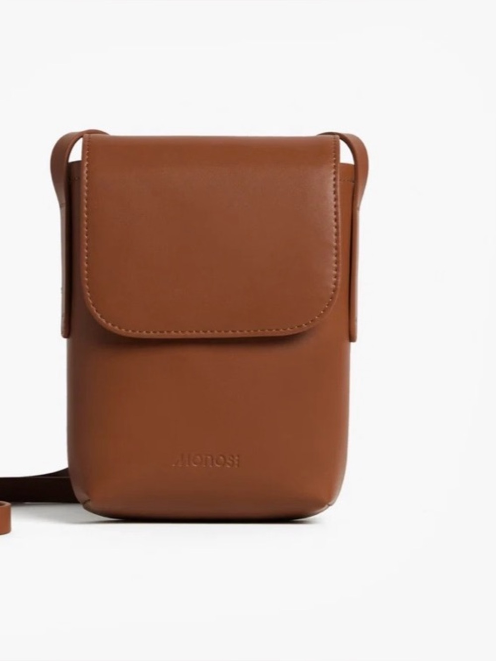 MONOS- tan leather travel bag